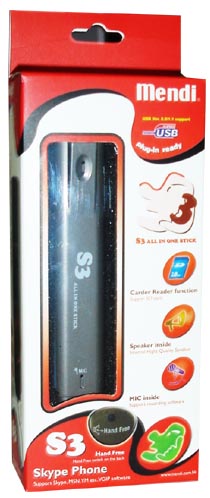 Mendi S3 (Skype + Speaker + Card Reader) - Silver